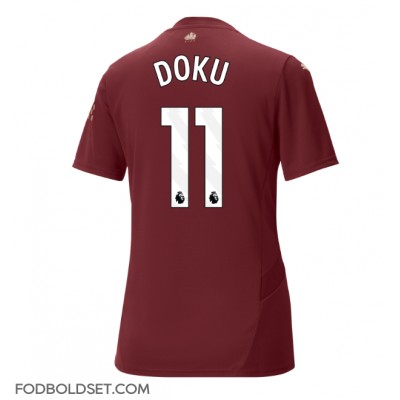 Manchester City Jeremy Doku #11 Tredjetrøje Dame 2024-25 Kortærmet Manchester City Jeremy Doku #11 Tredjetrøje Dame 2024-25 Kortærmet